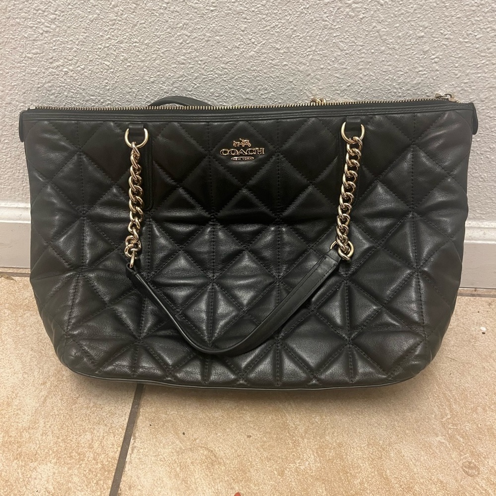 Coach black handbag